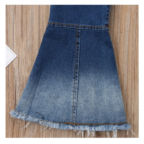 HP BABY DISTTRESSED HIPPIE BELL BOTTOMS - Picture 4 of 4